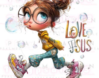 Christian Girls PNG Set • 10 Transparent Images • (PDF Download)