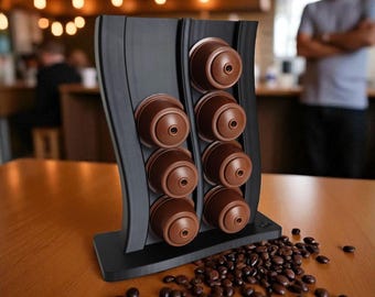 Dolce Gusto Kapselhalter – Modernes Wellen-Design, beidseitig befüllbar, Platz für 16 Kapseln, stilvolle Kaffeeorganisation