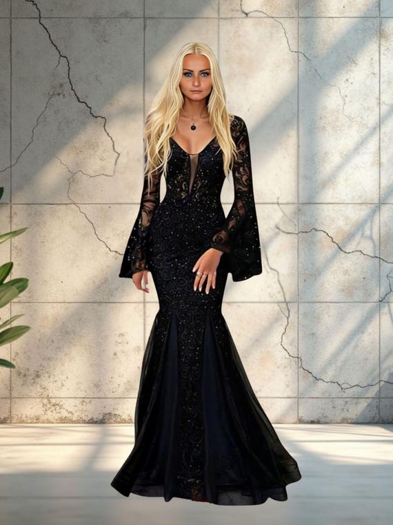 blue dress for baby girl Plus Size Sweetheart Neck Fishtail Evening Dress for Formal Events main image 1