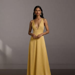 chinese dress ladies Women's Solid Color Maxi Dress V-Neck Casual Party Beach Long Sundress Free Size Maroon