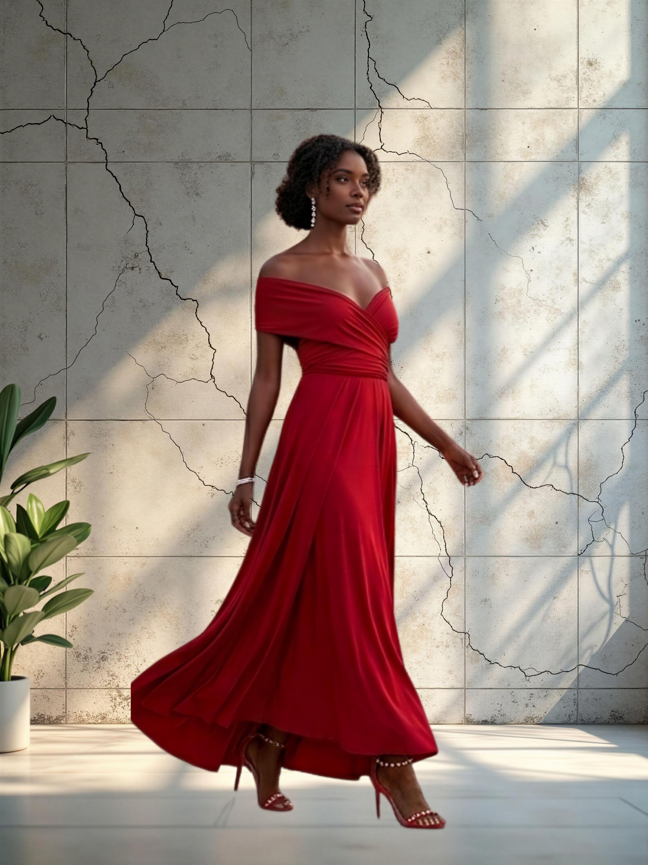 long flowy red dress for photoshoot Flowing mkt_eventwear_bridalswatches