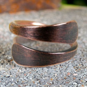 Rustic Copper Band, Men, Women, Copper Ring, Hammered, Gift For Him, Gift For Her, Antiqued, Copper Band, Minimalist, 7th Anniversary Gift