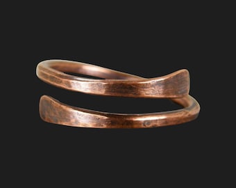 Dainty Rings For Women, Thin Hammered Copper Rings, Stacking Rings, Plain Band Rings, Gifts For Women, Minimal Rings