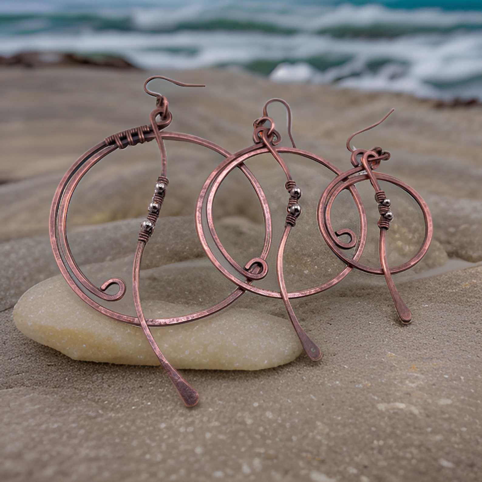 Earring Large Hoop Apenn Deep Pine - Elk Accessories main image 1