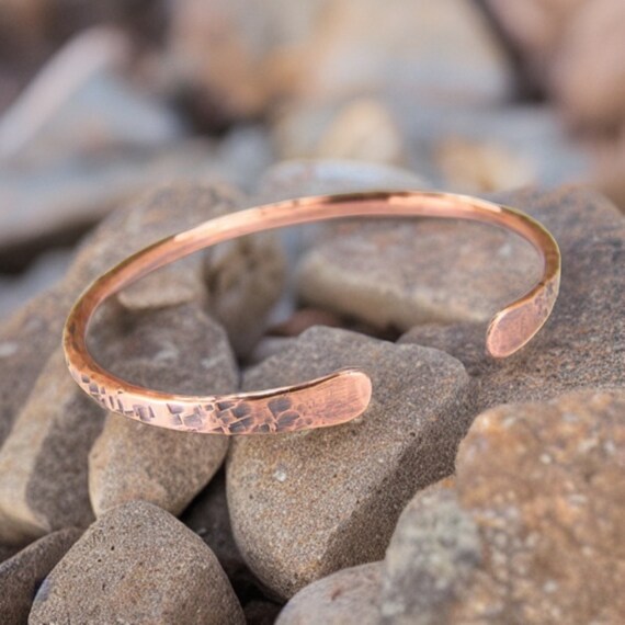 Hammered 2024 copper bracelet