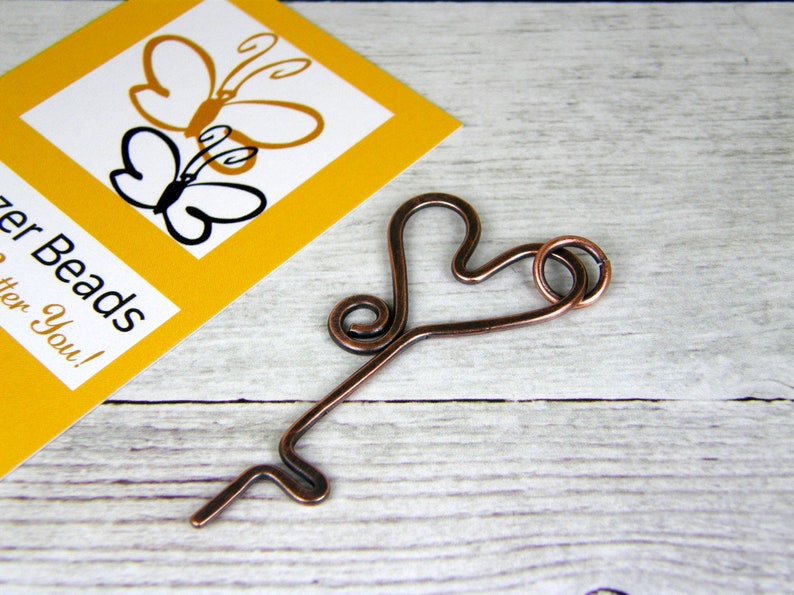 Rustic Pendant Copper Key Pendant Heart Key Pendant Skeleton Key Pendant Copper Wire Pendant Jewelry Making