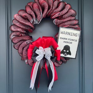 Star Wars, Star Wars decoration, Darth Vader, Halloween wreath