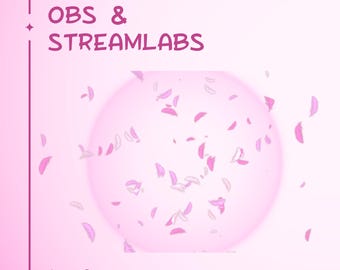Pink Magic Feather Stinger Transition | OBS, Streamlabs Scene Change (Digital Download)