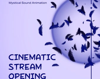 Dark Blue Magic Feather Stinger Transition (Digital Download), Fantasy Stream Effect