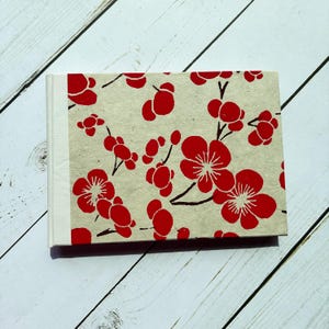 Cherry Blossoms Landscape Handmade Hard Cover Drawing Jenny Journal