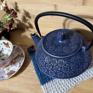 Crochet Dish Cloth & Pot Holder Set – Handmade with Cotton Yarn