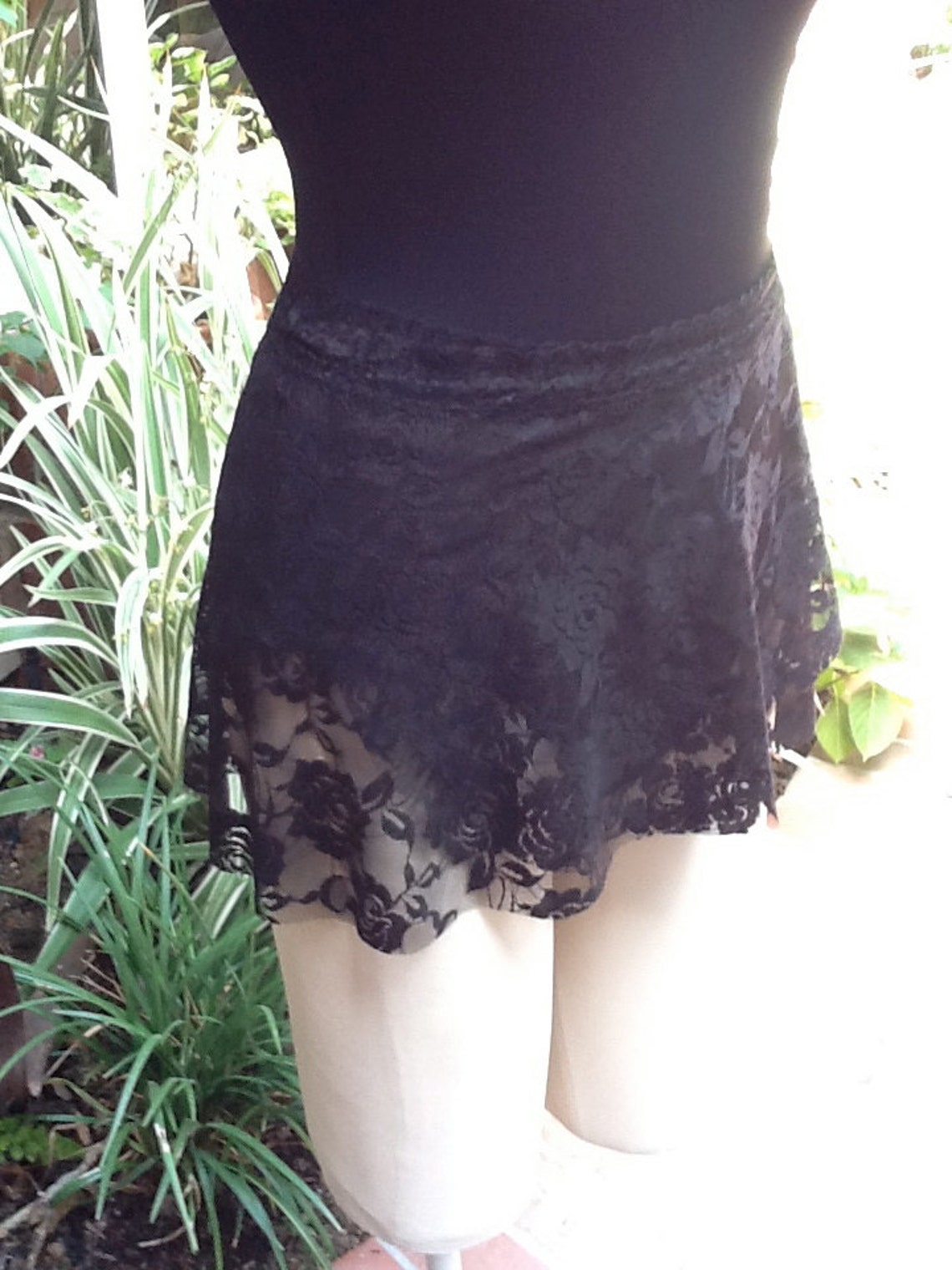 Dance Ballet Wrap Skirt in Black Lace Etsy