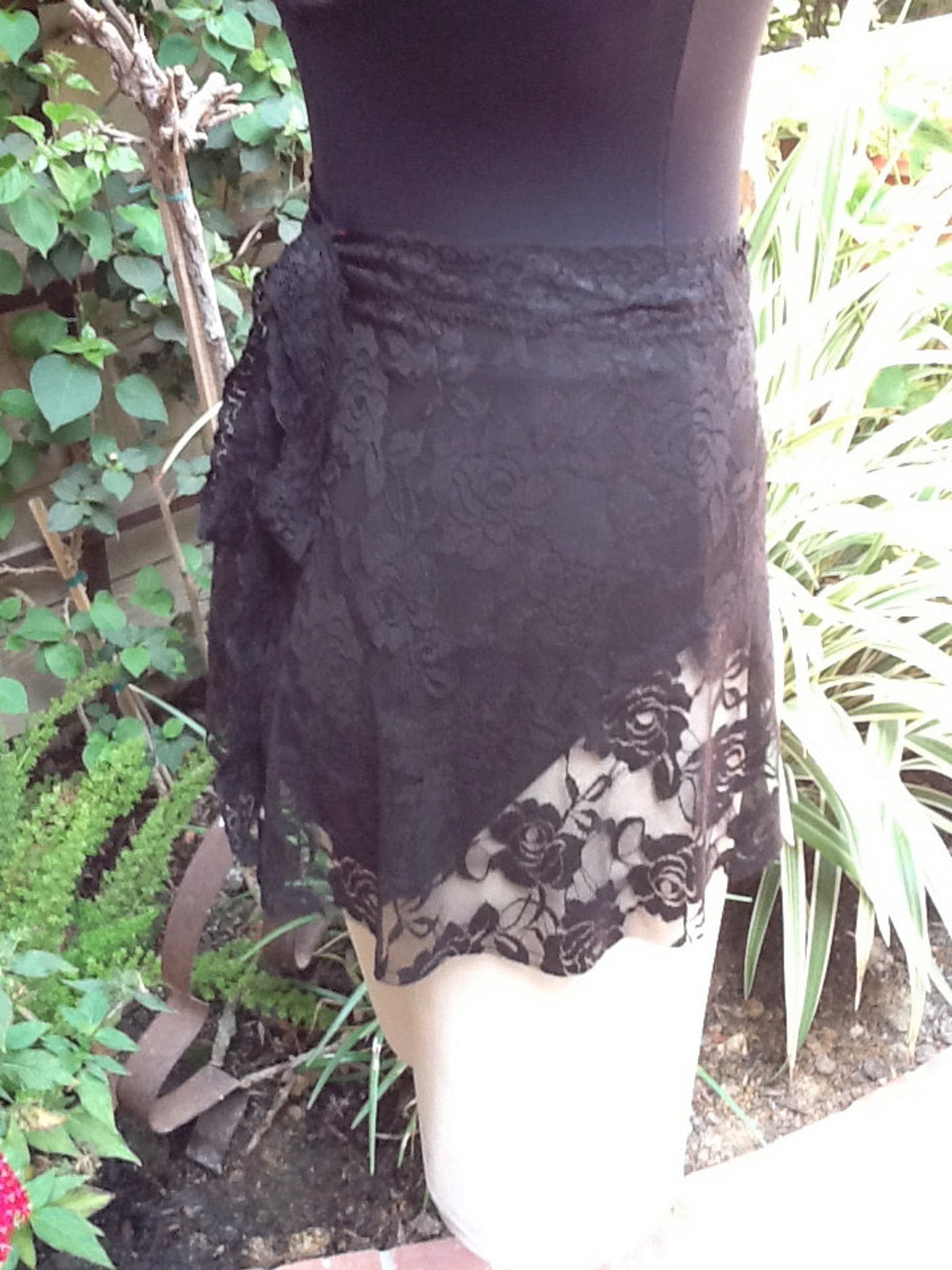 Dance Ballet Wrap Skirt in Black Lace Etsy