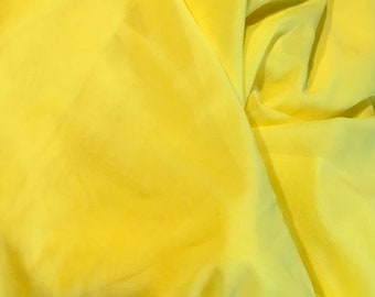 Bright Lemon Yellow 4 Way Stretch Mesh 3/4 yard