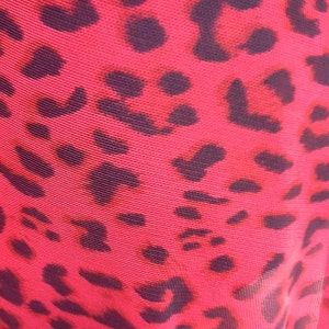 Adult All Stretch Short Wrap Skirt for Dancers in Red Cheetah image 3