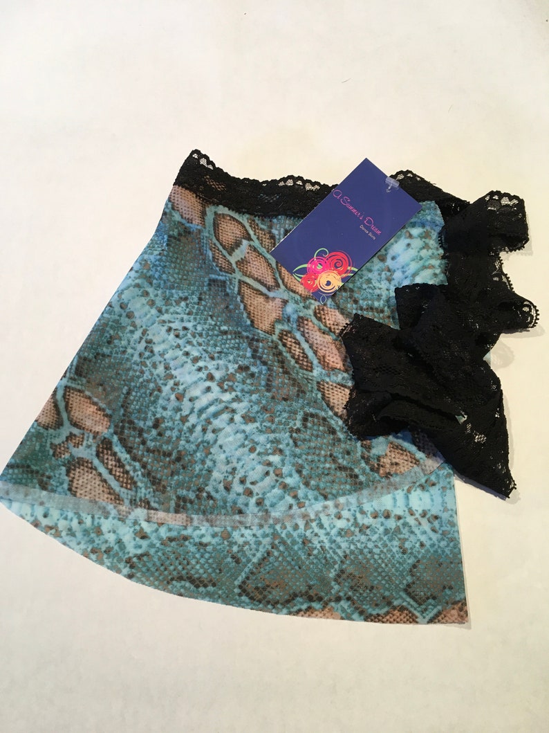 Ballet Wrap Skirt for Youth/Child Dancer in A Sparkle Floral Pattern on Black image 1