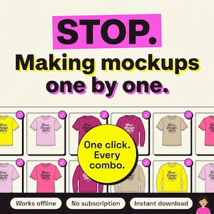 Bulk Mockup Maker | Create POD Mockups in Seconds | Offline Software