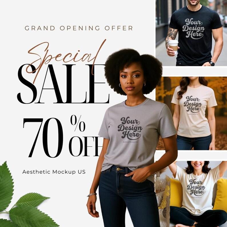 Family Christmas Mockup | Bella Canvas 3001 BC3001 White | Rabbit Skins 4424 Baby Bodysuit | Mom Dad Family Holiday Matching Shirt Mockup image 5