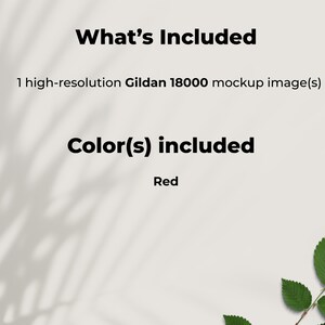 Red Gildan 18000 African American Family Matching Sweatshirt |G18000 Christmas Photo Mockup |Holiday Xmas Parents Kids Crewneck Mock-up image 3