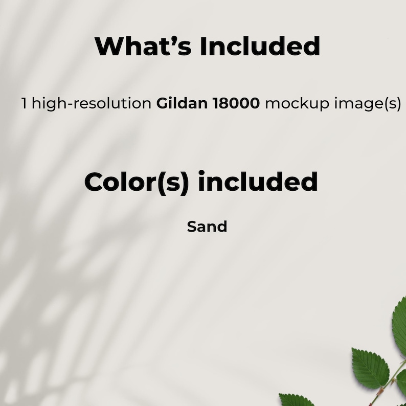 Gildan 18000 Sand Sweatshirt Mockup | Book | Library Mock Up