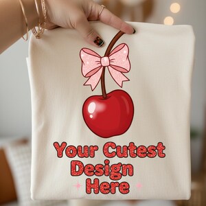 Comfort Colors 1717 Ivory Mockup |CC1717 Ivory Tee Hand Holding Folded Shirt Canva Template |Boho Minimalism Trendy T shirt Mock-up image 6