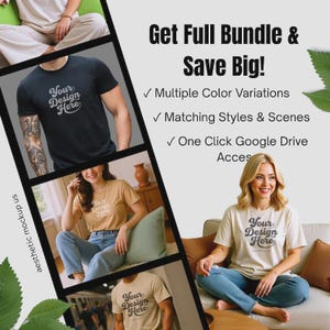 White Bella Canvas 3001Y Mockup | Youth T-Shirt Mockup | Kids Tee Girl Model | Boho Lifestyle Youth Tee PNG Mock BC 3001Y mockups image 7