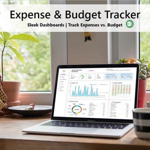 Feuille de calcul de suivi des dépenses et du budget | Planificateur financier mensuel + annuel | Outil de budget personnel