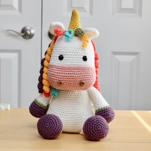 Amigurumi Crochet Pattern Emily the Unicorn image 1