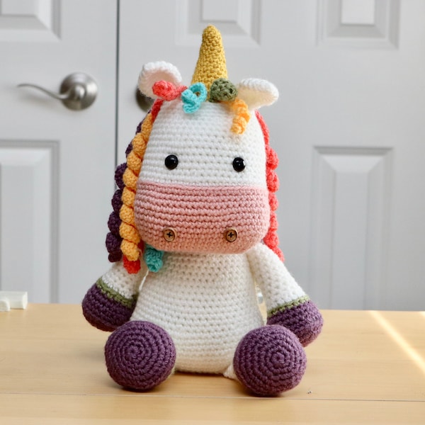 Amigurumi Crochet Pattern - Emily the Unicorn