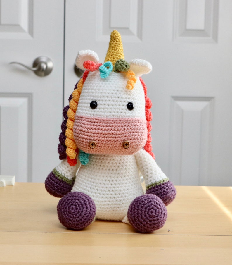 Amigurumi Crochet Pattern Emily the Unicorn image 1