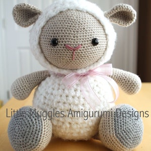 Amigurumi Crochet Pattern Cuddles the Sheep image 1