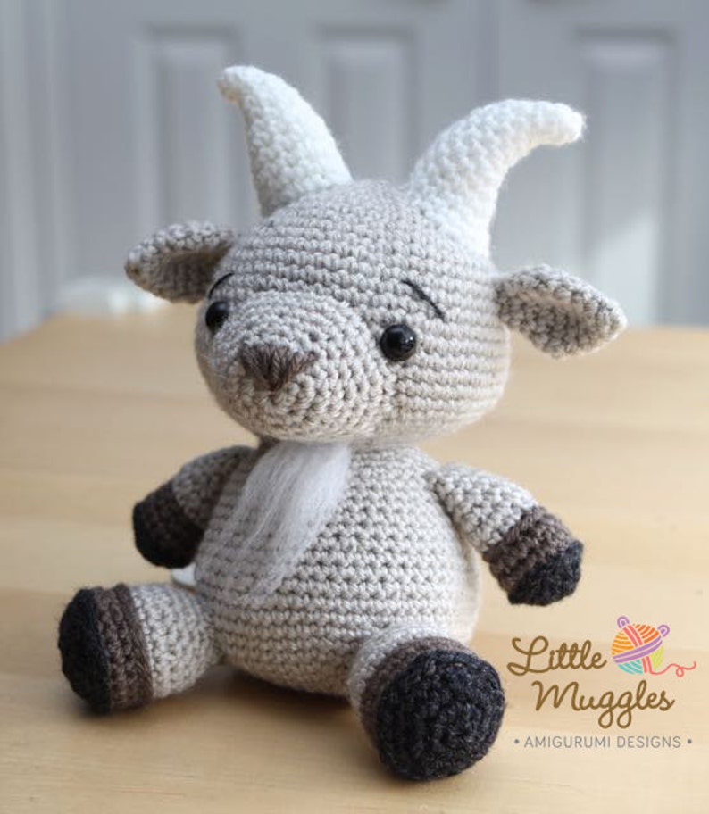 Amigurumi Crochet Pattern Gordy the Goat image 2