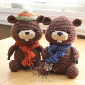 Amigurumi Crochet Pattern - Bucky the Beaver