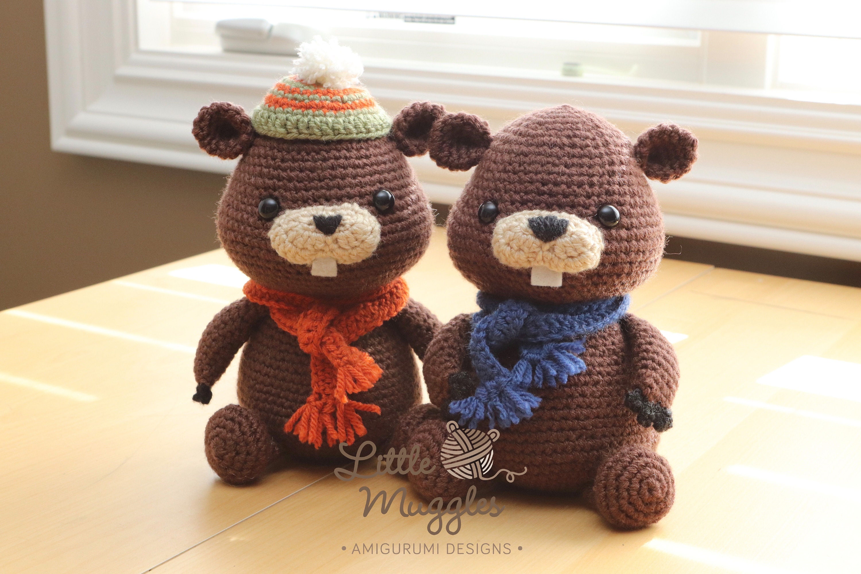 Amigurumi Crochet Pattern - Bucky the Beaver