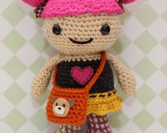 Patrón Amigurumi Crochet - Chica Harajuku Sakura