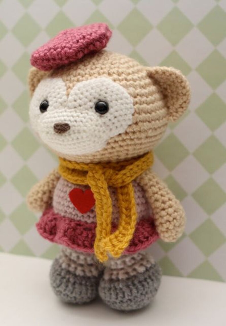 Amigurumi Crochet Pattern Satori the Monkey image 3