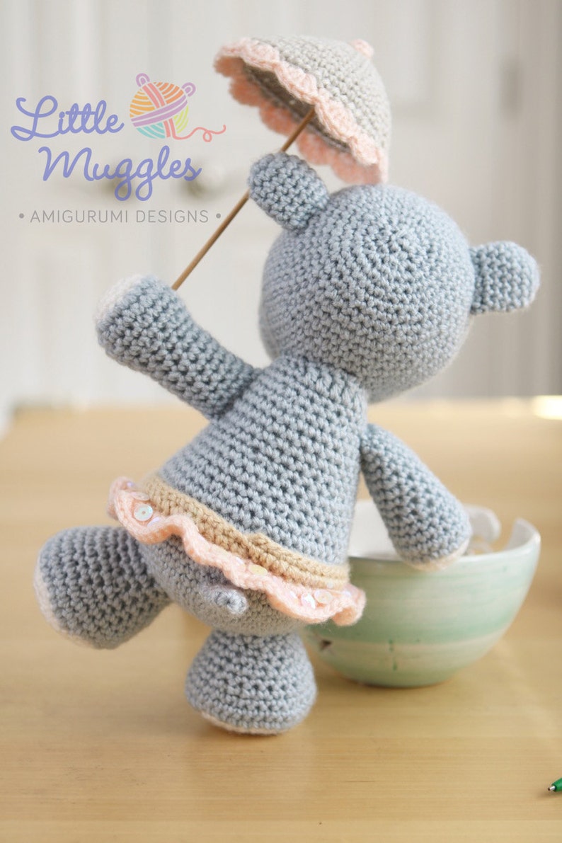 Amigurumi Crochet Pattern Hanna the Hippo image 2