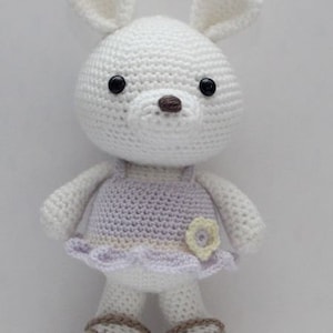 Amigurumi Crochet Pattern Lavender Bunny image 1