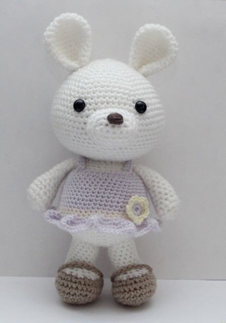 Amigurumi Crochet Pattern Lavender Bunny image 1