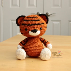 Amigurumi Crochet Pattern Toby the Tiger image 1