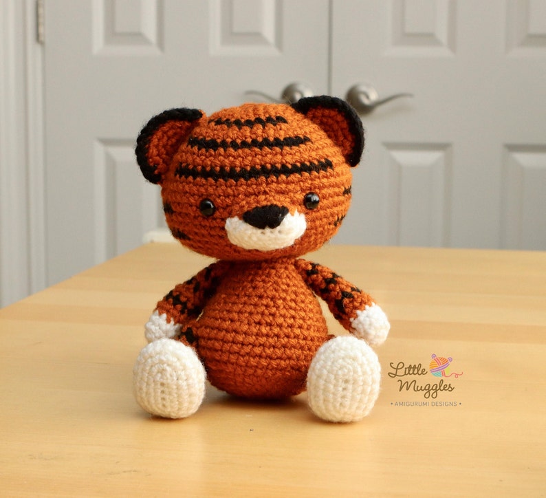 Amigurumi Crochet Pattern Toby the Tiger image 1