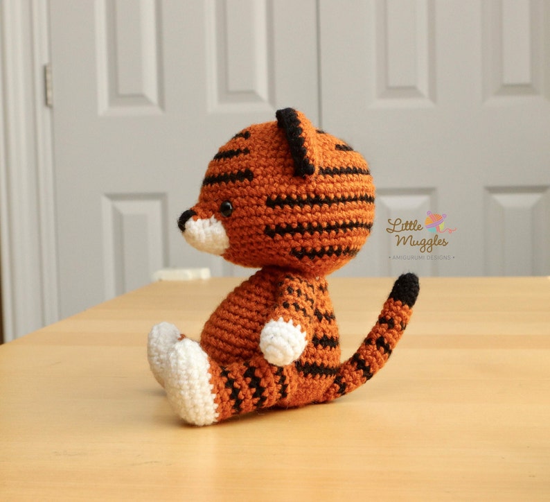 Amigurumi Crochet Pattern Toby the Tiger image 2