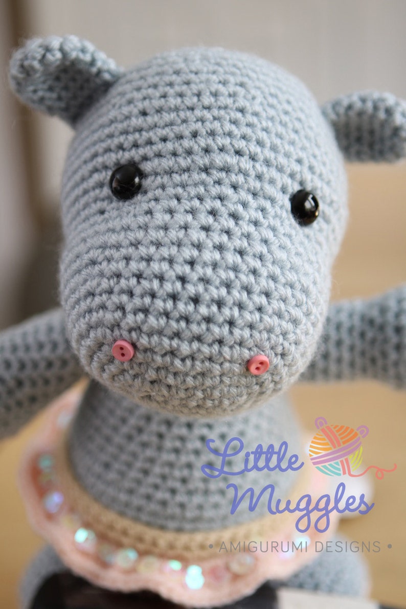 Amigurumi Crochet Pattern Hanna the Hippo image 4