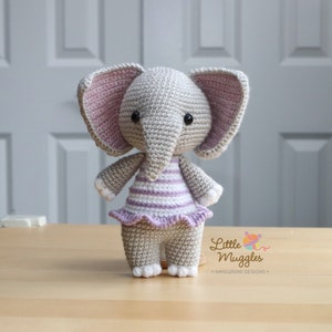 Amigurumi Crochet Pattern Emery the Elephant image 2