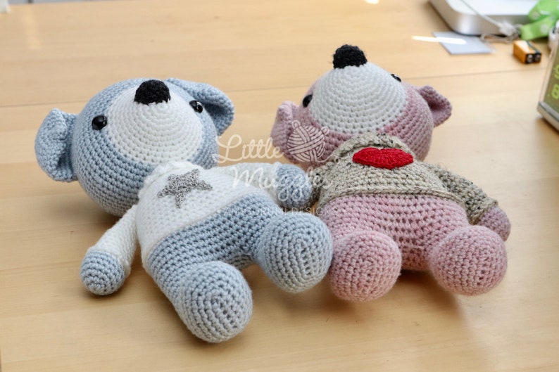 Amigurumi Crochet Pattern Lila and Finn Puppy Dogs image 6