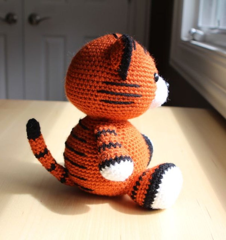 Amigurumi Crochet Pattern Cubby the Tiger image 2