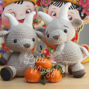 Amigurumi Crochet Pattern Gordy the Goat image 5