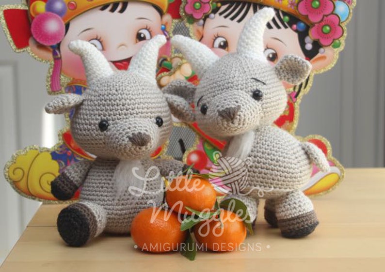 Amigurumi Crochet Pattern Gordy the Goat image 5