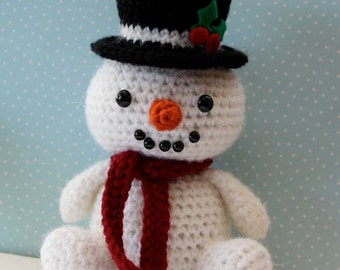 Amigurumi Crochet Pattern -  Snowman