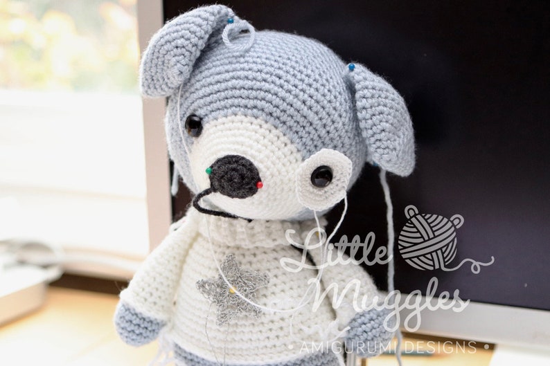 Amigurumi Crochet Pattern Lila and Finn Puppy Dogs image 5